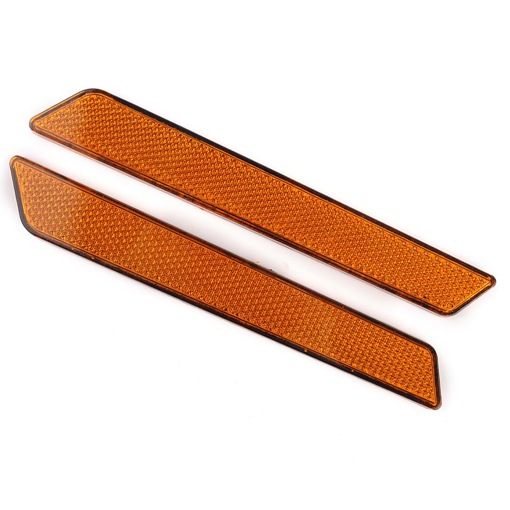 2PCS Hard Saddlebag Guard Latch ABS Reflector Strip For