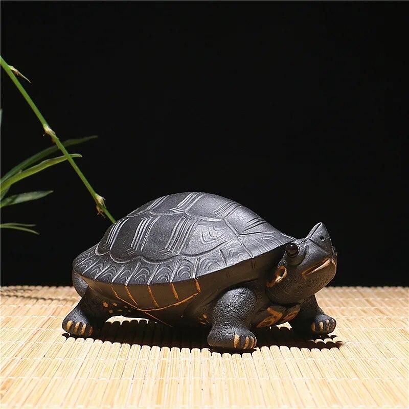 Little Turtle Tea Tray Ornaments Can Keep Tea Art Tea Play Accessories Tea Pet Feng Shui Decoration Lucky  Decorative Tea Tray