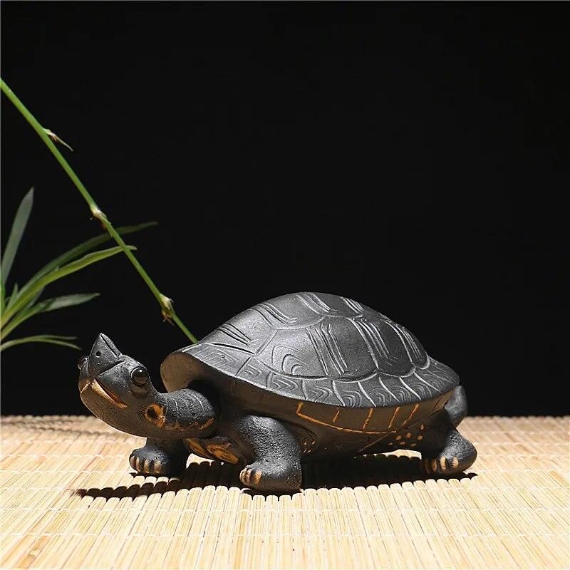 Little Turtle Tea Tray Ornaments Can Keep Tea Art Tea Play Accessories Tea Pet Feng Shui Decoration Lucky  Decorative Tea Tray