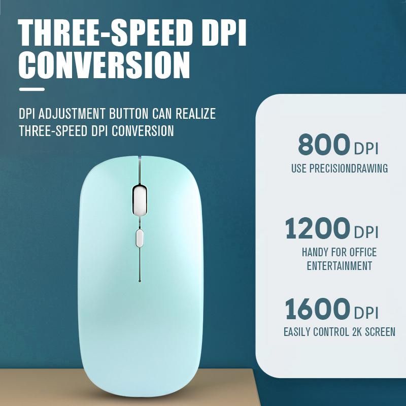 Wireless Bluetooth 5.0 Mouse For Tablet Laptop Computer Mini Ultra Thin Wireless
