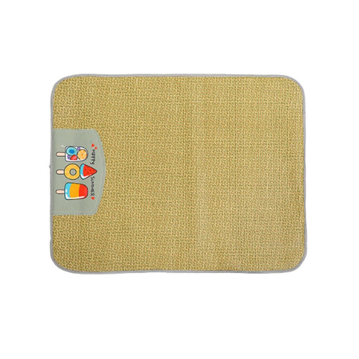 Pet Mat Summer Sleeping Mat- 60X75cm Dog Kennel Pet Bamboo