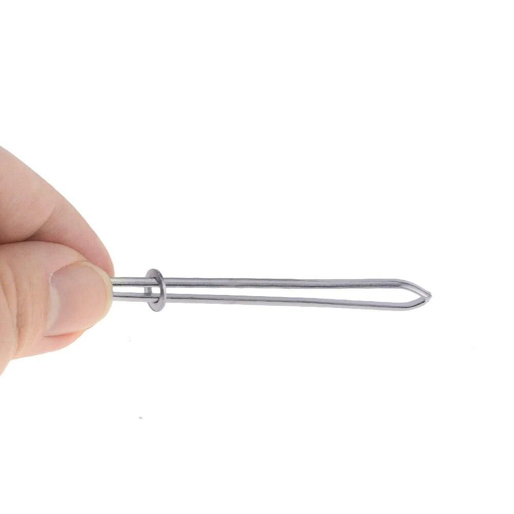 2Pcs Stainless Steel Clips Elastic Belt Wearing Rope Weaving Tool Bag Wrap Rope Wearing Sewing Accessories