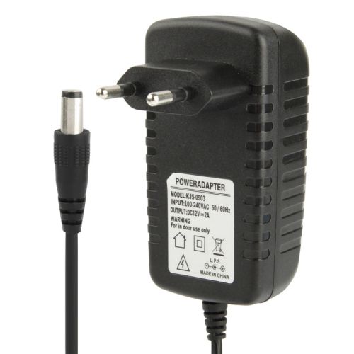 High Quality EU Plug AC 100-240V To DC 12V 2A Power Adapter