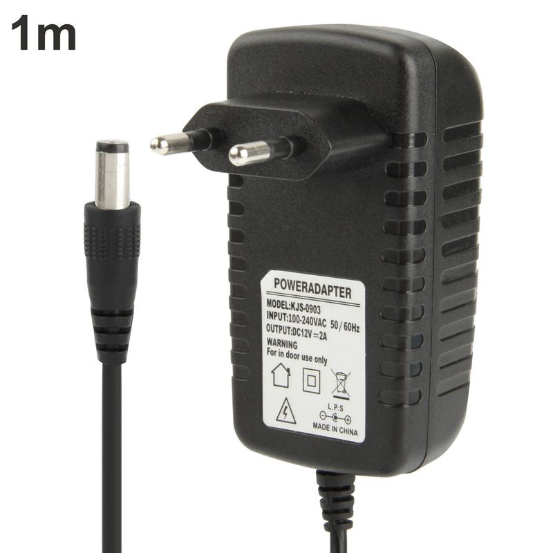 High Quality EU Plug AC 100-240V To DC 12V 2A Power Adapter
