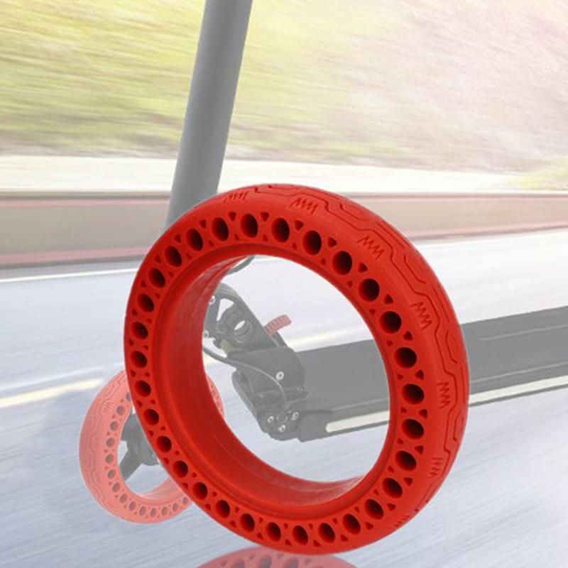 2Pcs 8.5 Inch Electric Scooter Durable Anti-Explosion Tire Tubeless Solid Tire for Xiaomi Mijia M365/Ninebot Red
