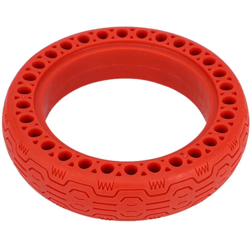 2Pcs 8.5 Inch Electric Scooter Durable Anti-Explosion Tire Tubeless Solid Tire for Xiaomi Mijia M365/Ninebot Red