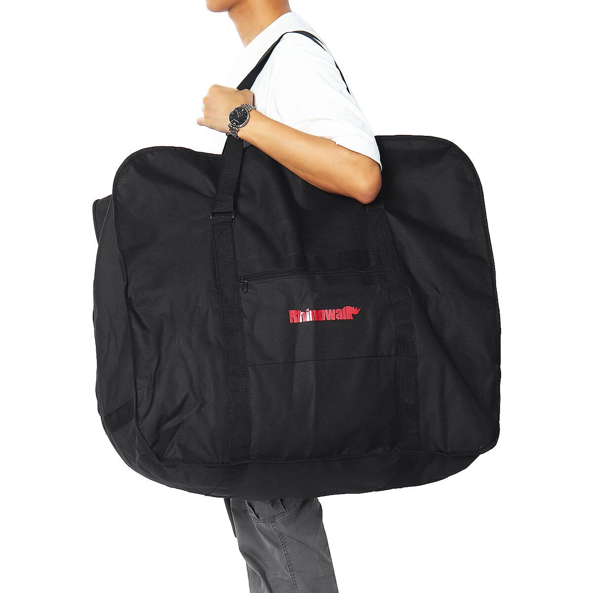 Folding Bike Bicycle Carrier Bag Carry Transport Travel Pouch Case 14/16/20 Inch Deep Black