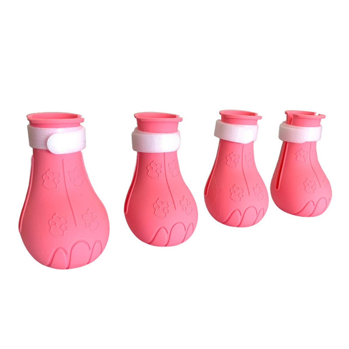 4Pcs Cat Shoes Pet Kitten Cat Bath Washing Paw Protector Shoes Pink