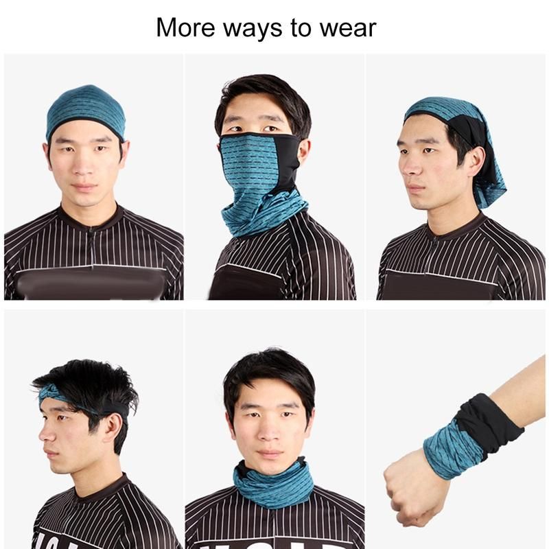 Unisex Outdoor UV Protection Hanging Ear Bandana Face-Green