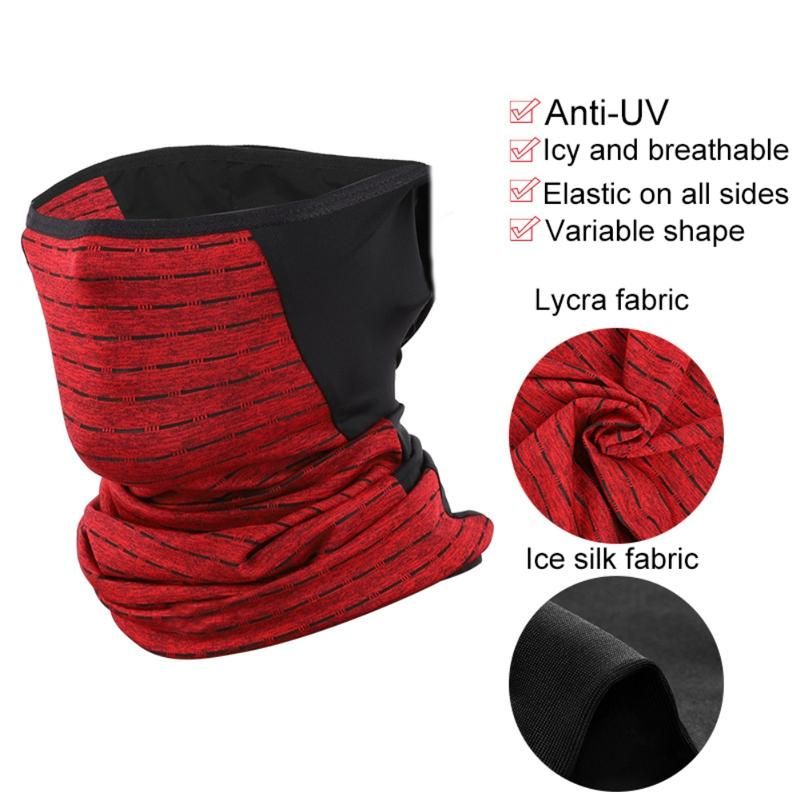 Unisex Outdoor UV Protection Hanging Ear Bandana Face-Green