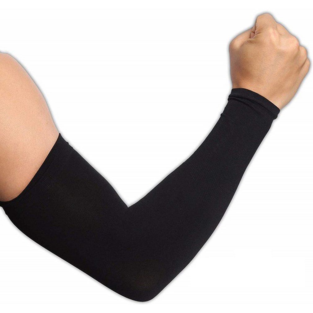 Uv Protection Cooling Arm Sleeves Upf 50 Compression Sun Sleeves Men And Women-black