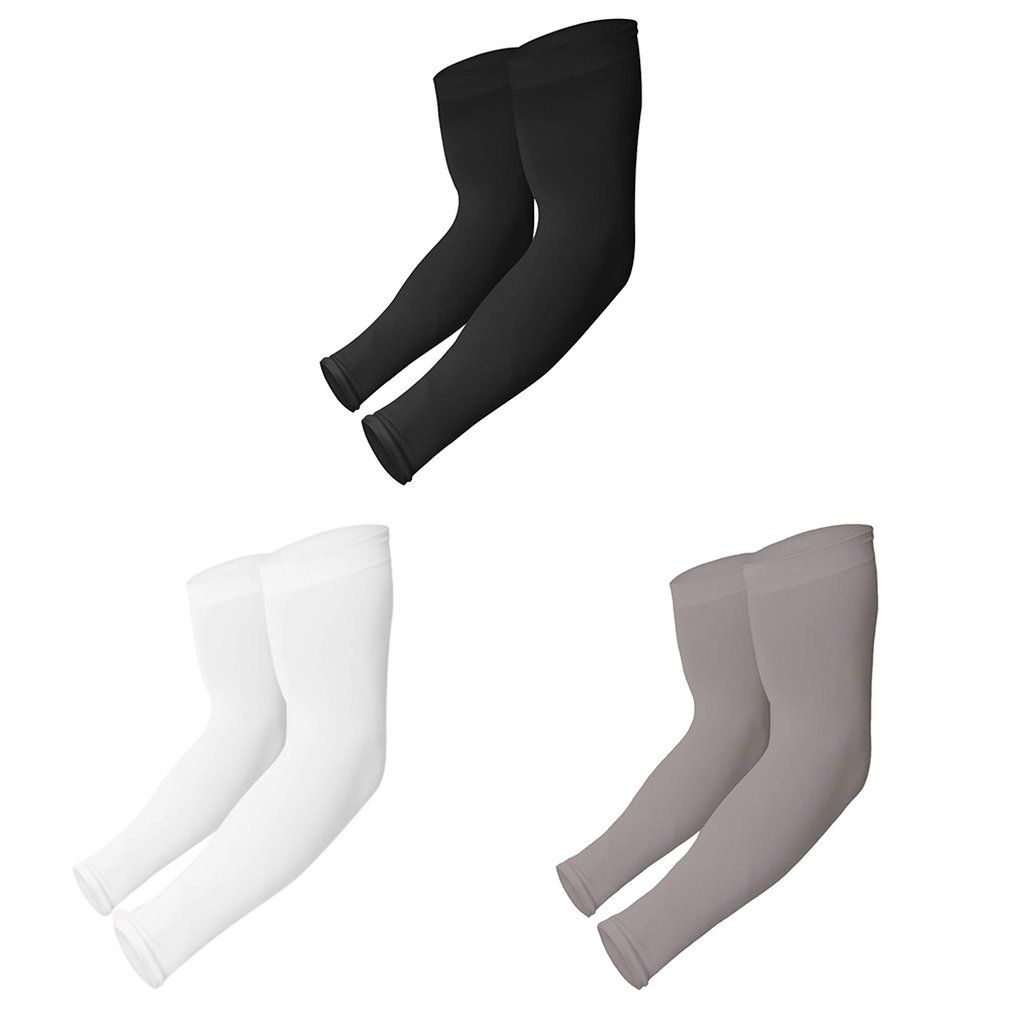 Uv Protection Cooling Arm Sleeves Upf 50 Compression Sun Sleeves Men And Women-black