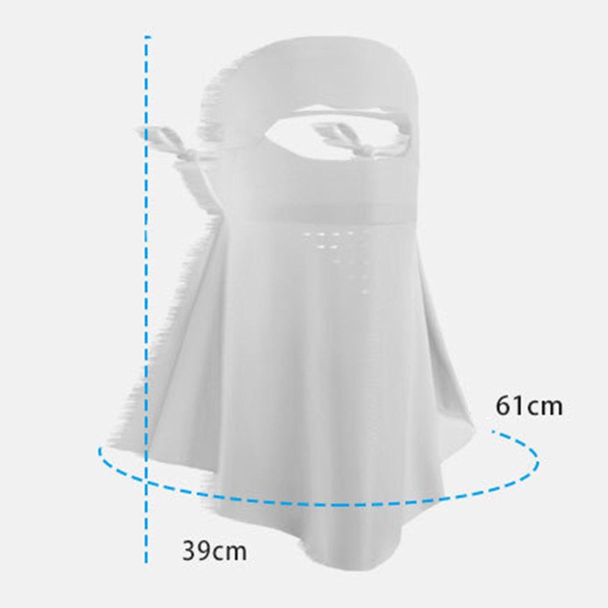 Women Cycling Face Hood Sun Protection Dustproof-Black