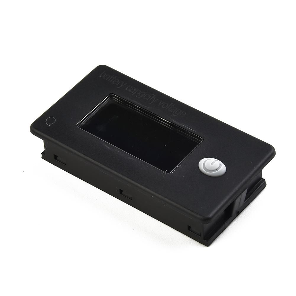 12V 24V 36V 48V Car Battery Capacity Indicator LCD Voltmeter Temperature Meter Digital Voltmeter Voltage Tester Meter Tool