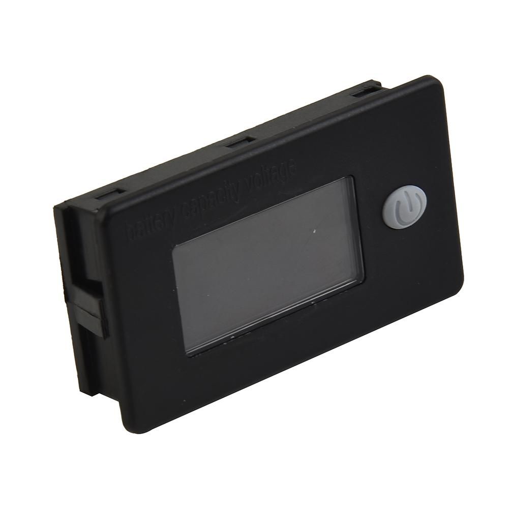 12V 24V 36V 48V Car Battery Capacity Indicator LCD Voltmeter Temperature Meter Digital Voltmeter Voltage Tester Meter Tool