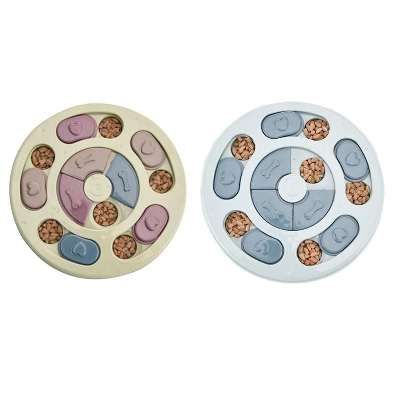 Pet Puppy Treat Dispenser Dog Puzzle Toy Bowl Feeder Green