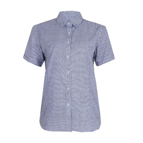 Women's Fitted Shortsleeve Shirt - Blue