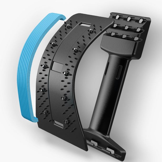 Lumbar Spine Relief Lumbar Stretch Massager - Blue