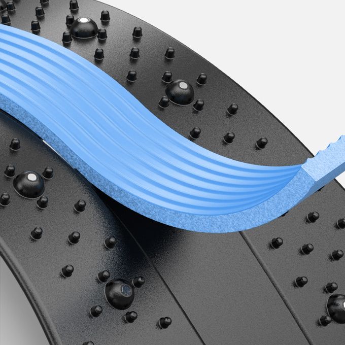 Lumbar Spine Relief Lumbar Stretch Massager - Blue
