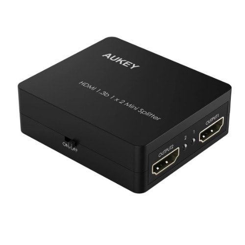 Ha-h01 1x2 Port Hdmi 1.3b Mini Splitter With 3d And 1080p Support