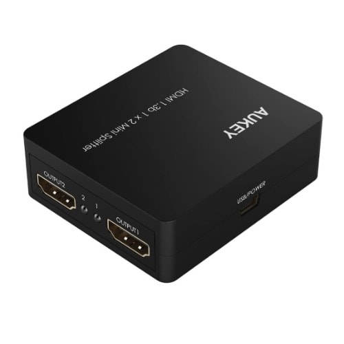 Ha-h01 1x2 Port Hdmi 1.3b Mini Splitter With 3d And 1080p Support