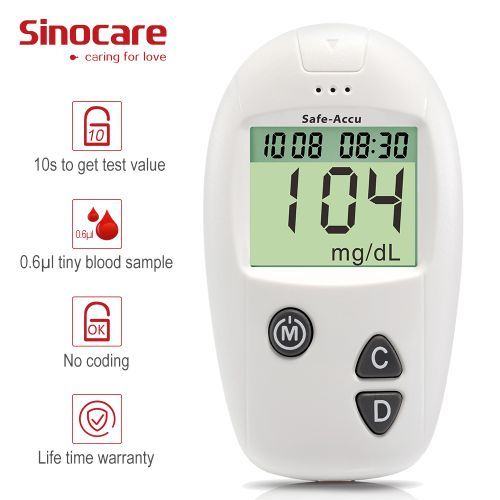 Accu Blood Glucose Meter & Test Strips & Lancets 50/100pcs Glucometer Kit Diabetic Blood Sugar Meter Diabetes Tester