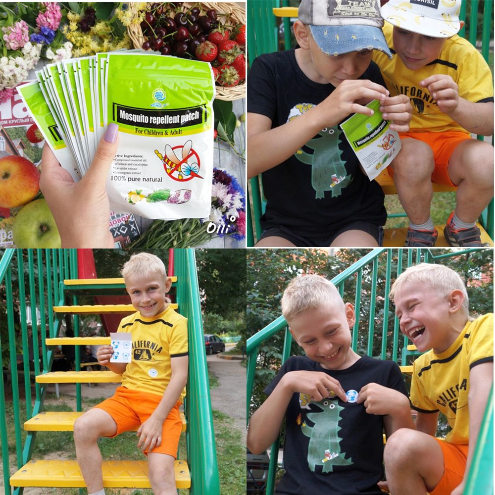 Plaster Oil Repellent Anti KONGDY Cartoon Citronella Use For Mosquito Family Stickers Mosquito 90 Pcs/Set Natural