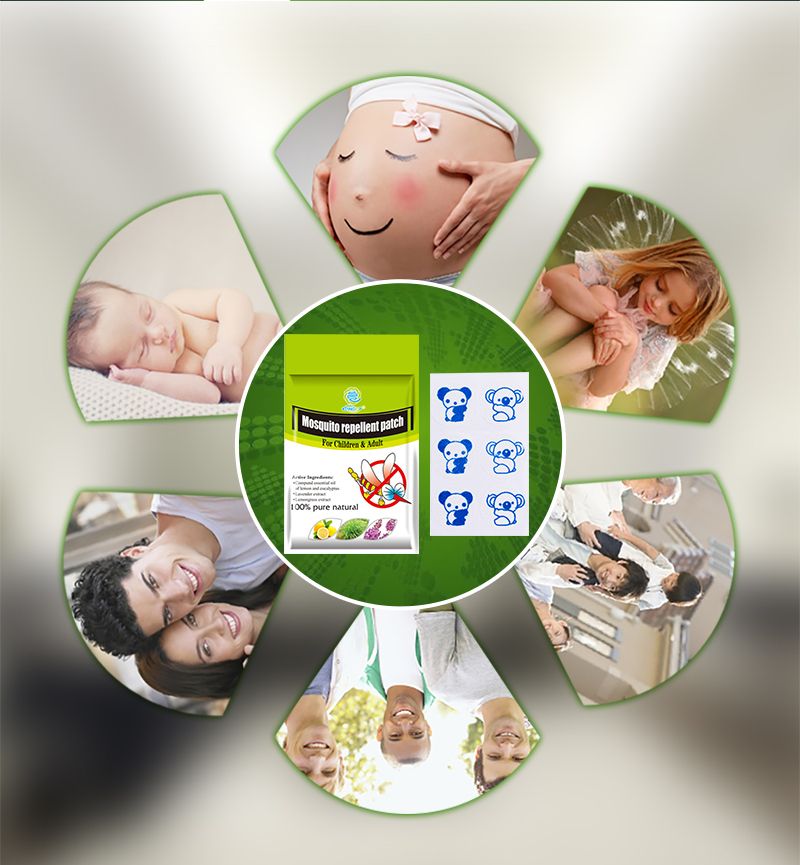 Plaster Oil Repellent Anti KONGDY Cartoon Citronella Use For Mosquito Family Stickers Mosquito 90 Pcs/Set Natural