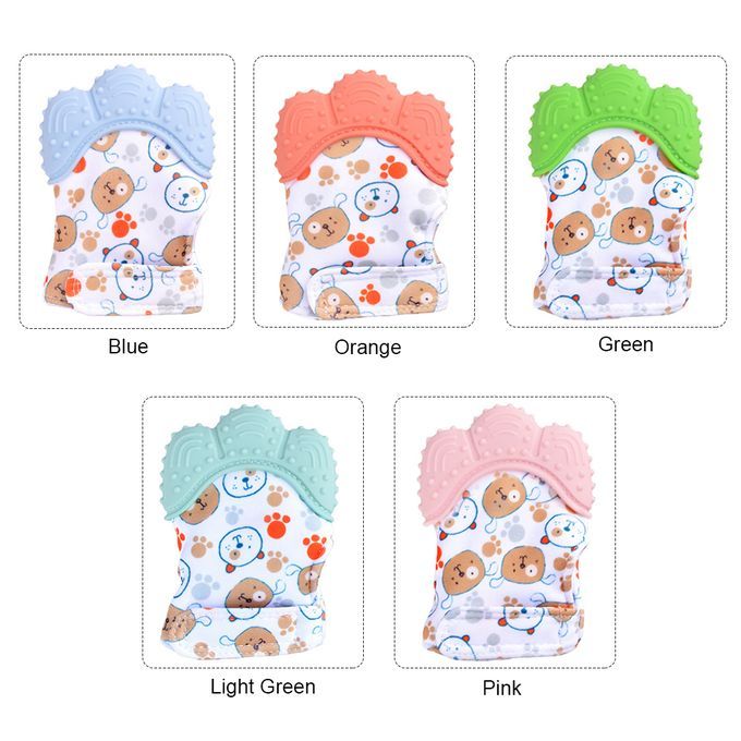 Cute Food Grade Silicone Molar Gloves Baby Infant Tooth-