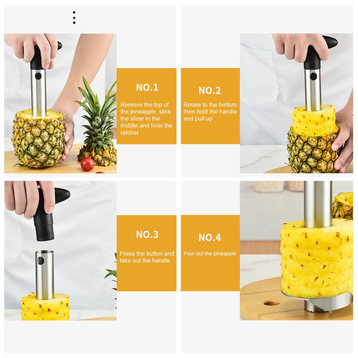 Pineapple Corer Stainless Steel Pineapple Peeler Corer