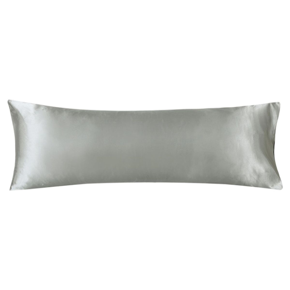Satin Body Pillow Cover Cool Silk Pillowcase For Bedroom Light Gray