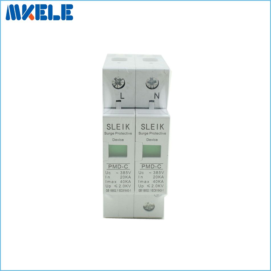 SPD 1P+N 20KA~40KA ~385VAC House Surge Protector Protective