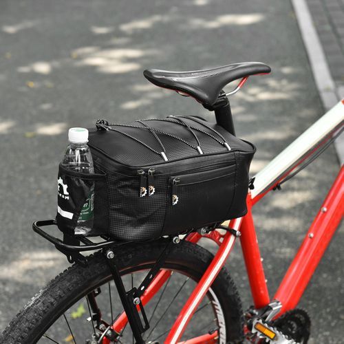 Bike Trunk Bag With Waterproof Rain Cover Bicycle Rear Bag
