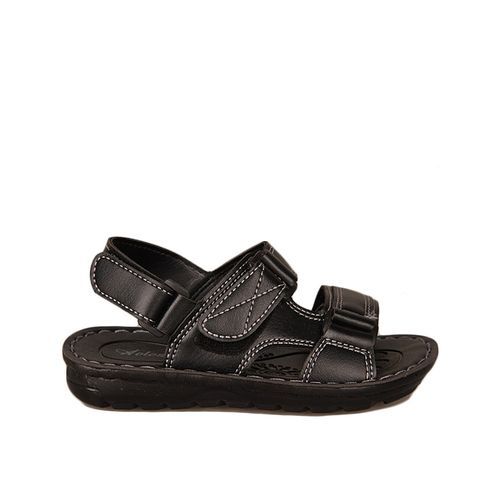 Kids Leather Sandals - Black