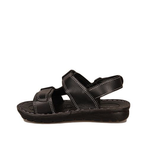 Kids Leather Sandals - Black