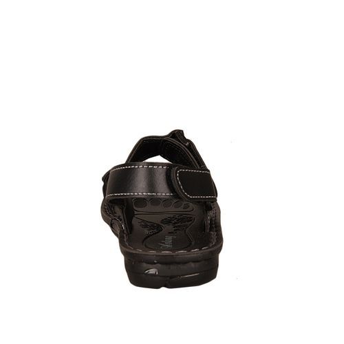 Kids Leather Sandals - Black