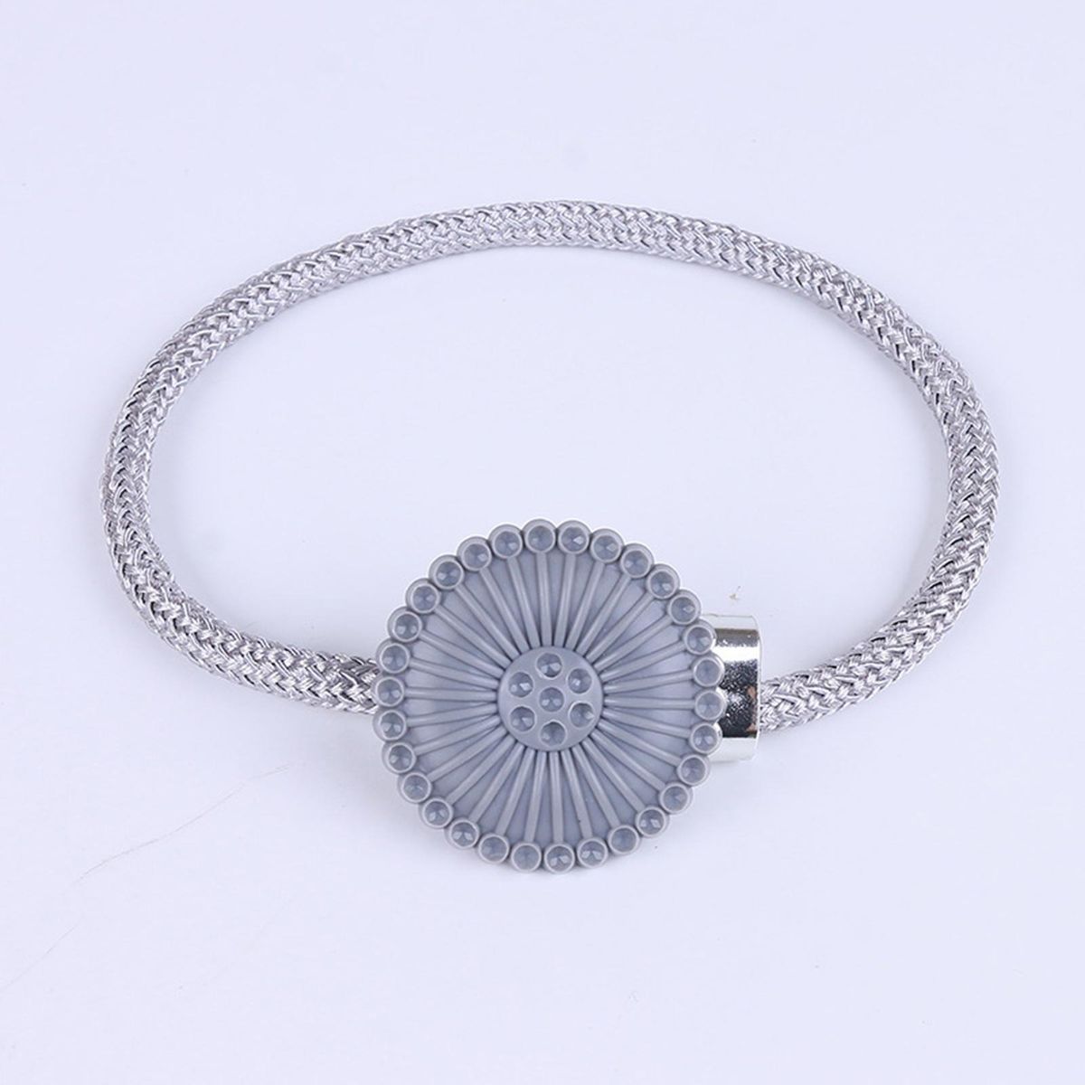 2Pcs Curtain Straps Ferris Wheel Drapery Tiebacks Grey