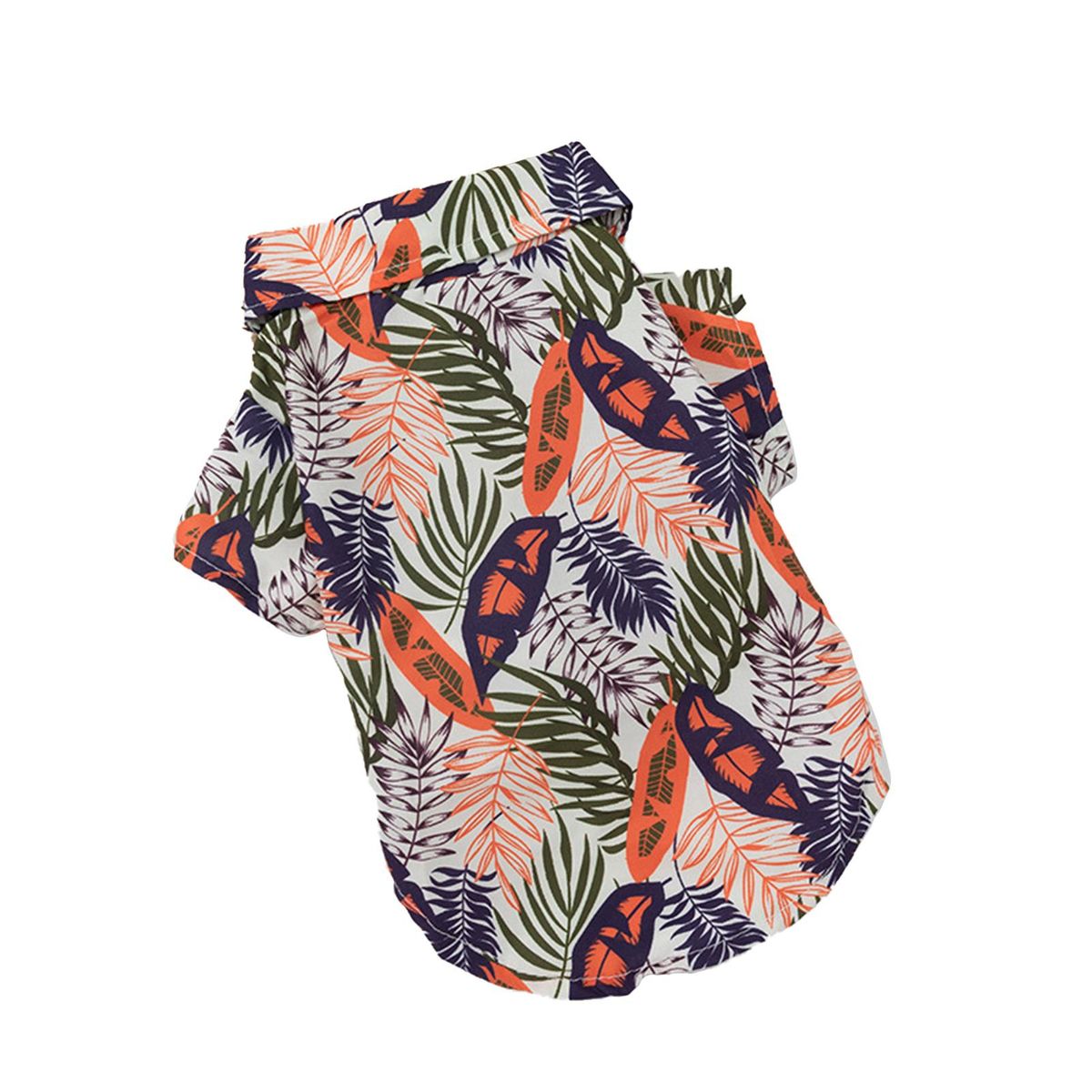 Summer Dog Blouse Feather Printing Pet Puppy Dog Two-legged Clothes Orange