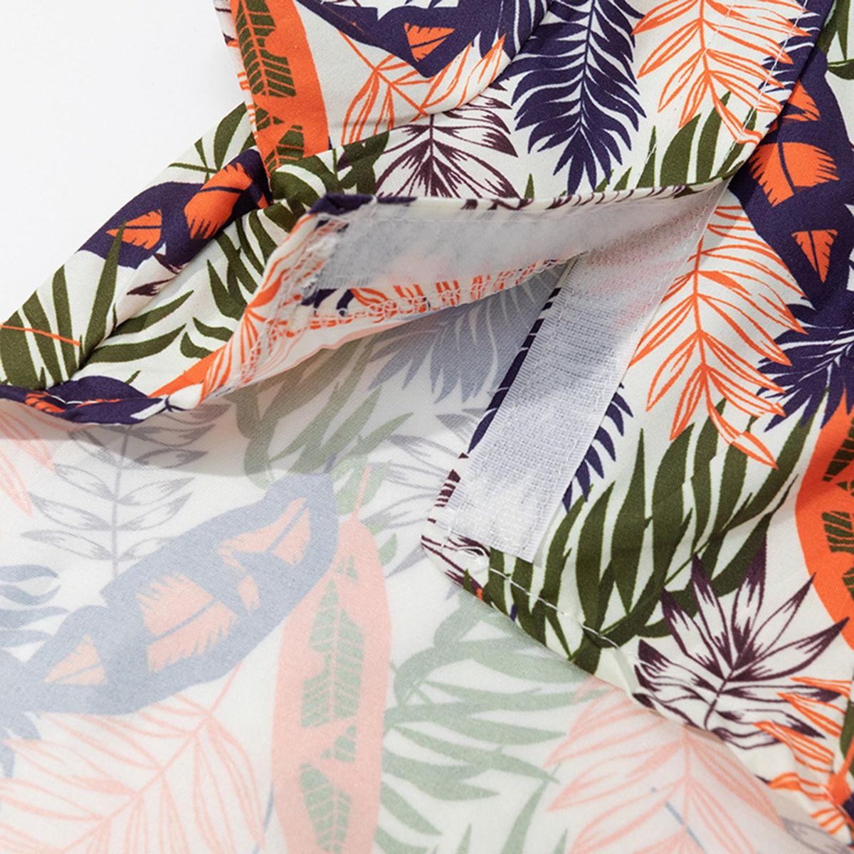 Summer Dog Blouse Feather Printing Pet Puppy Dog Two-legged Clothes Orange