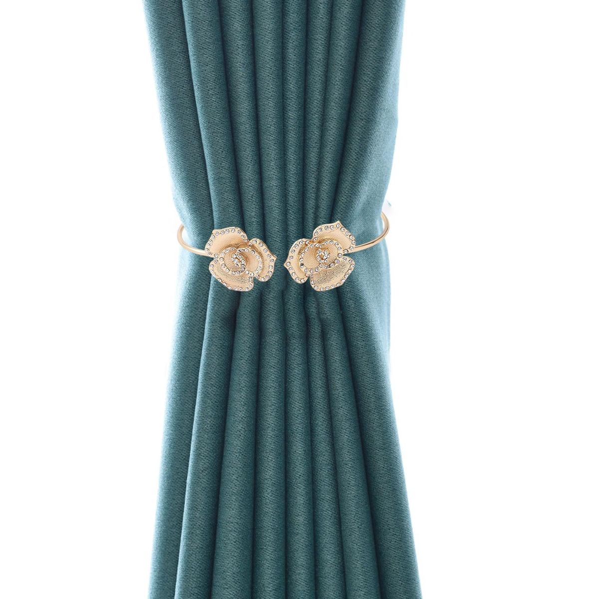 Drapery Holdback Living Room Bedroom Window Curtain Holder Golden