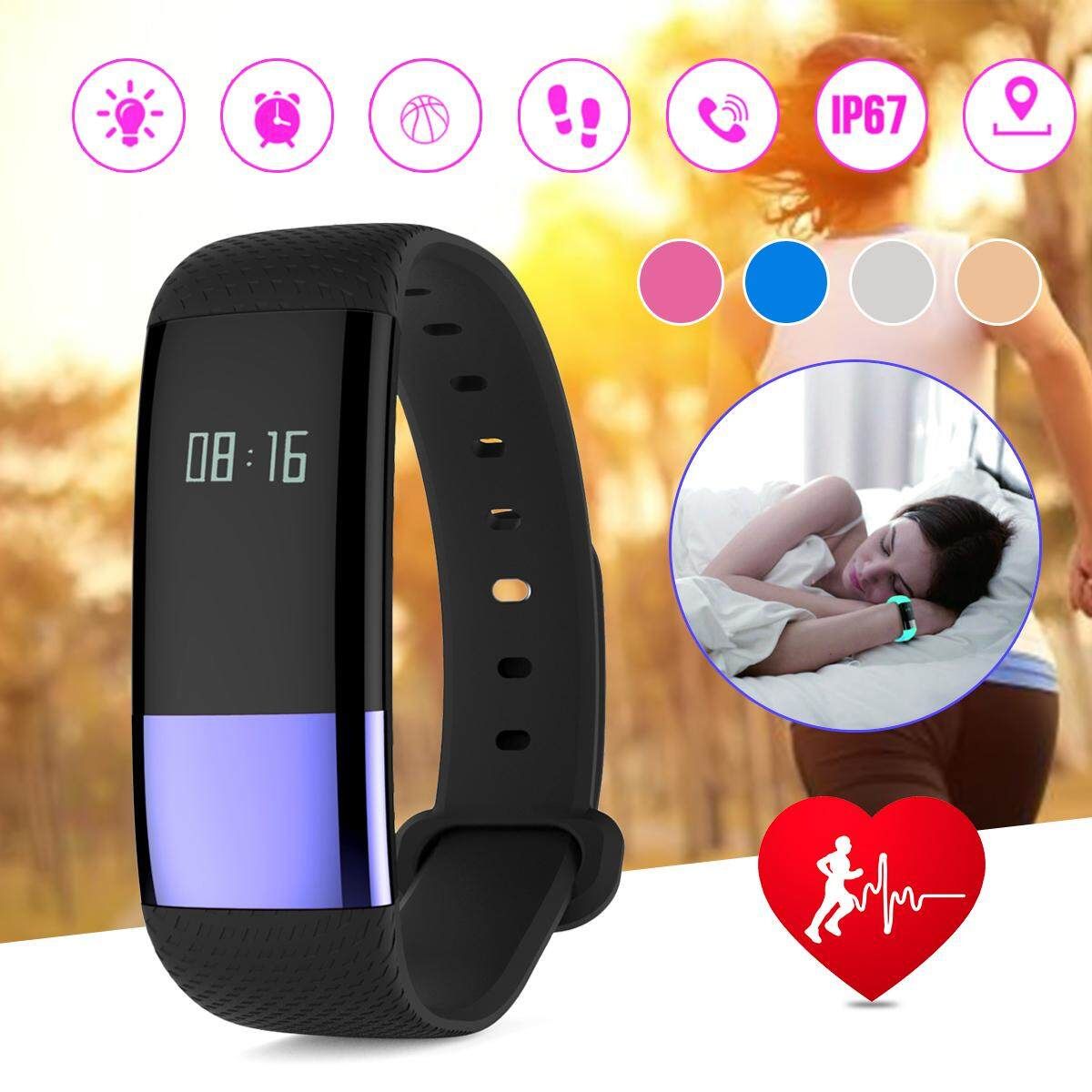 Waterproof Bluetooth Smart Watch Bracelet Wristband Fitness Tracker For Android Gold