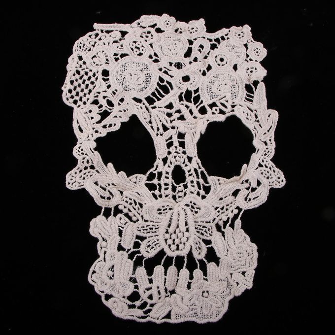 Embroidery Skull Sew On Patch Badge Fabric Bag Clothes Applique