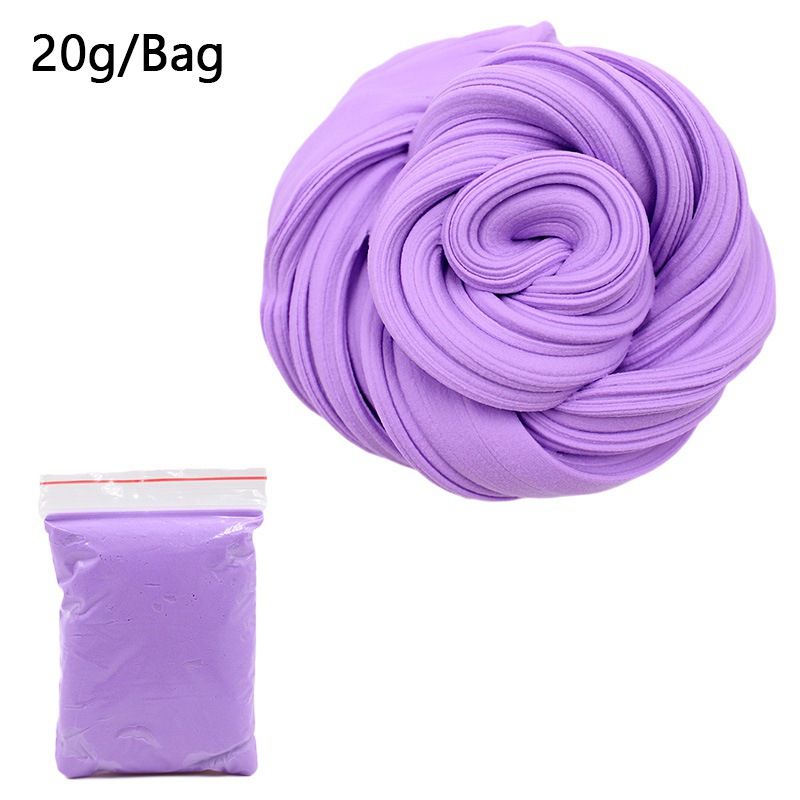 Craft Toys Fluffy Foam Clay New Rainbow Colors Bouncing Putty Fluffy DIY Toy Slime Ball Sensory Toys For Kids