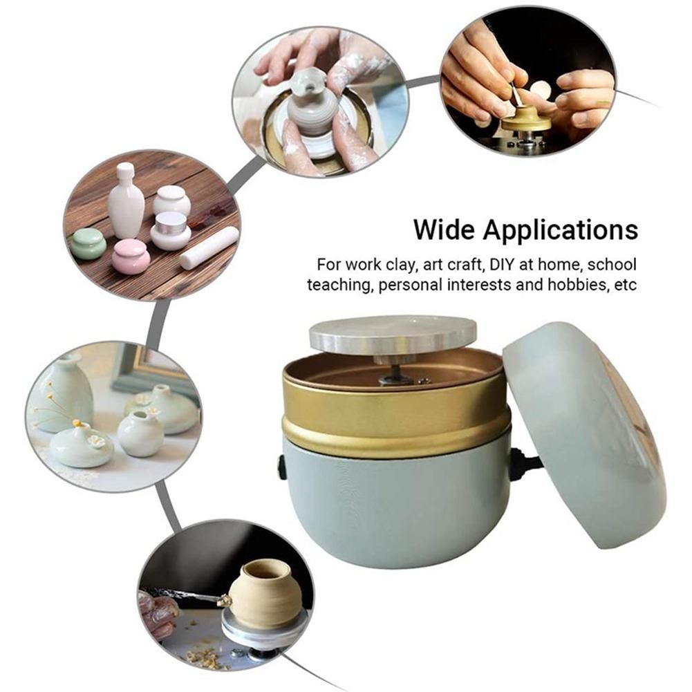 Mini Electric Pottery Wheel,Clay Sculpting Wheel Small