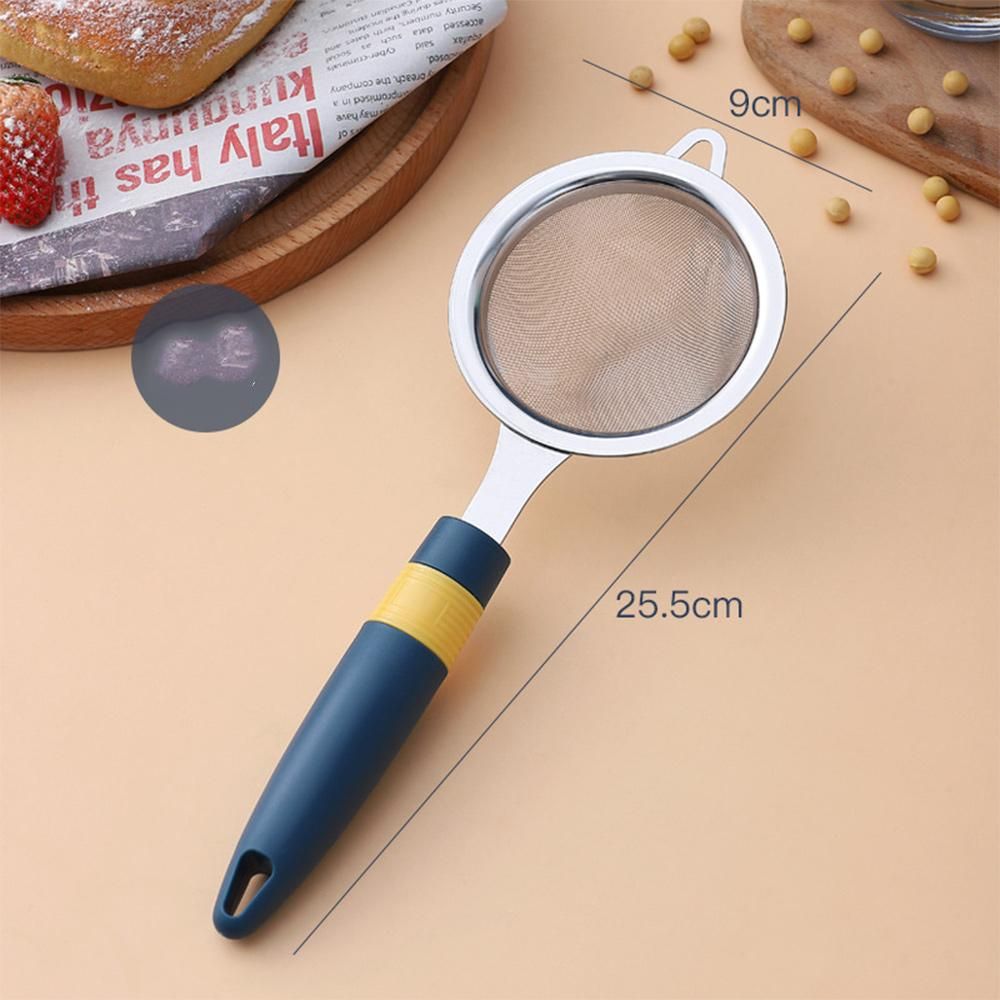 2Pcs Multifunctional Flour Sieve Stainless Steel