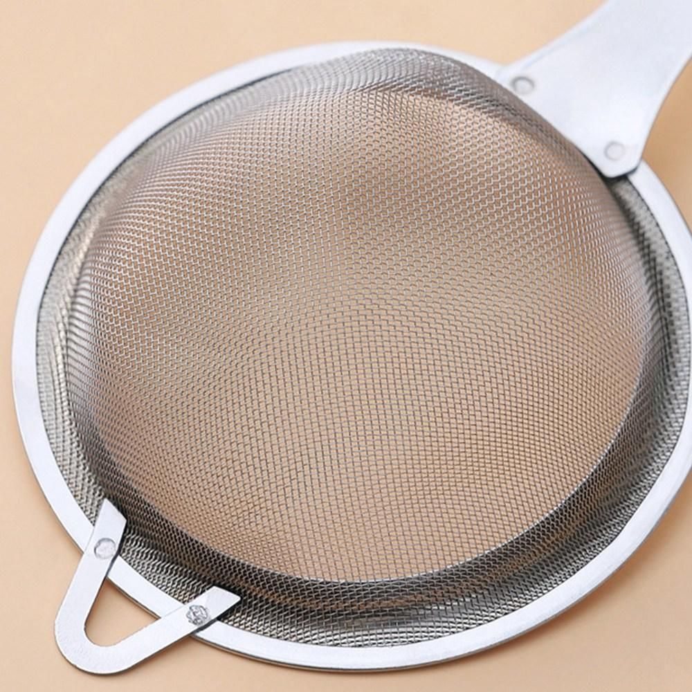 2Pcs Multifunctional Flour Sieve Stainless Steel