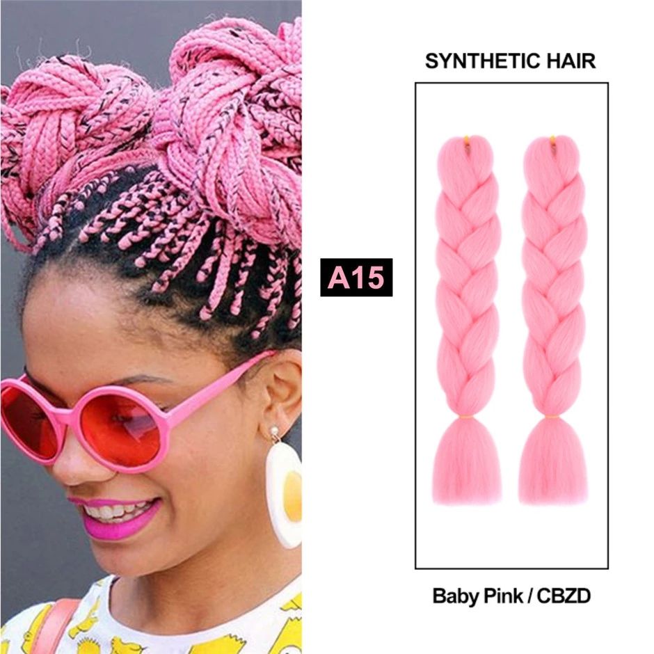 Ywfs X-pression Expression Hair Attachment. Set Of 2. Colour 4