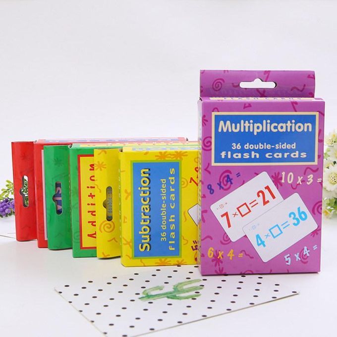 Division Addition Operation Flashcard Math Learning-