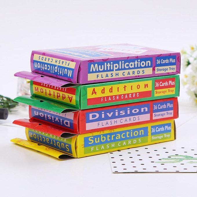 Division Addition Operation Flashcard Math Learning-
