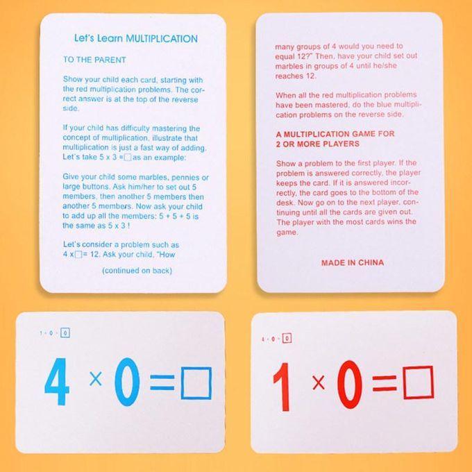 Division Addition Operation Flashcard Math Learning-